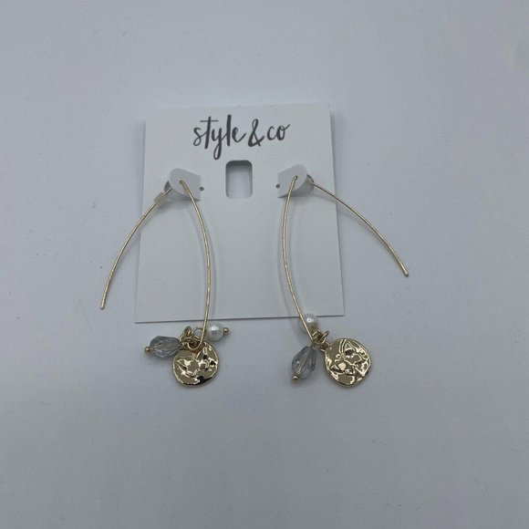 Jewelry - Style & Co Ml Titn Lgwire Hp Earrings - New With Tags